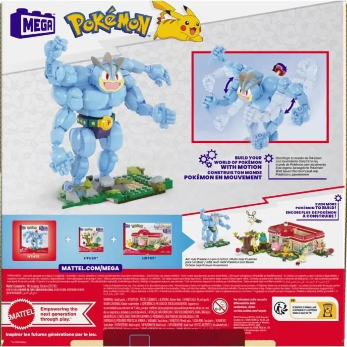 MEGA-Pokémon-Mackogneur-Figurine articulée 401 pièces HTH70-2