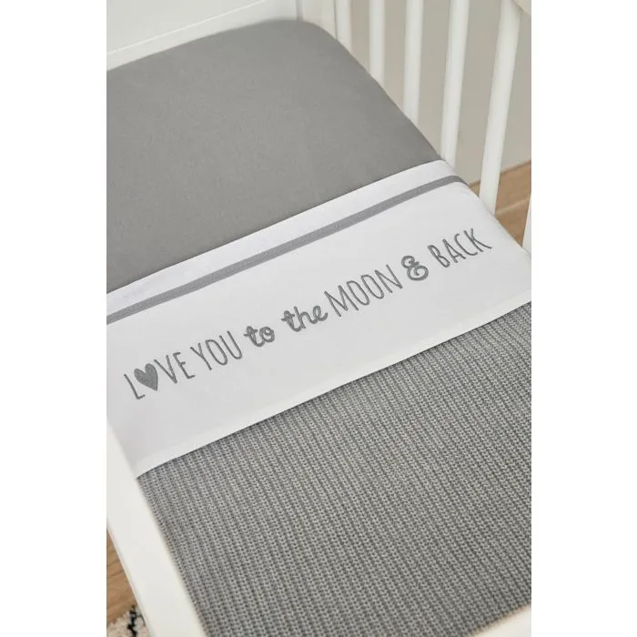 Meyco Baby Uni drap-housse berceau - jersey - grey - 40x80/90cm-2