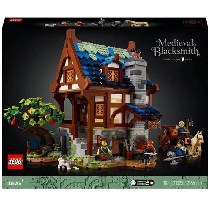 Lego - Ideas 21325 - Le forgeron médiéval - Mixte - Adulte - Marron - A monter soi-même - 2 ans-0