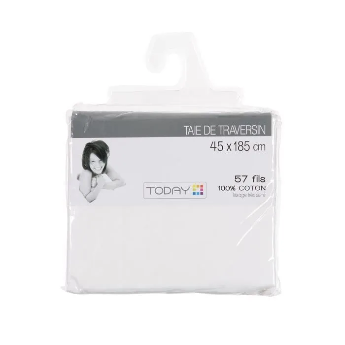 Taie de traversin blanche - BLANC-1