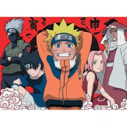 Puzzle 500 pièces - Nathan - Les aventures de Naruto - Dessins animés et BD-1