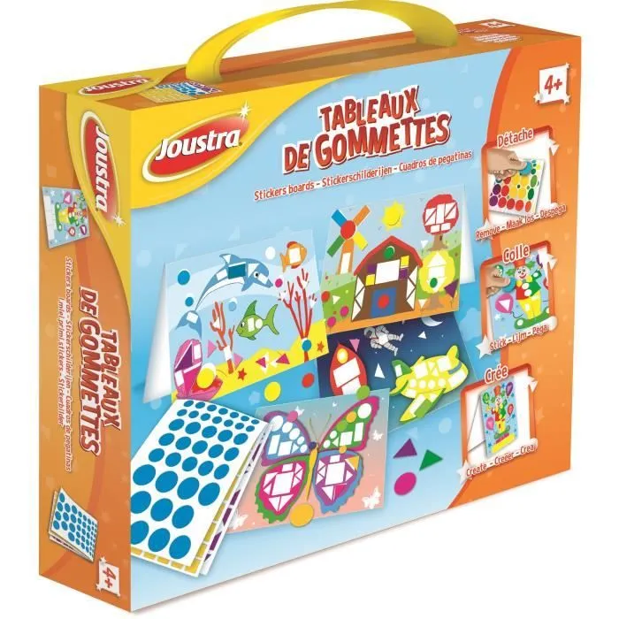Joustra - Tableaux de Gommettes - Orange - Mixte - A partir de 4 ans-1