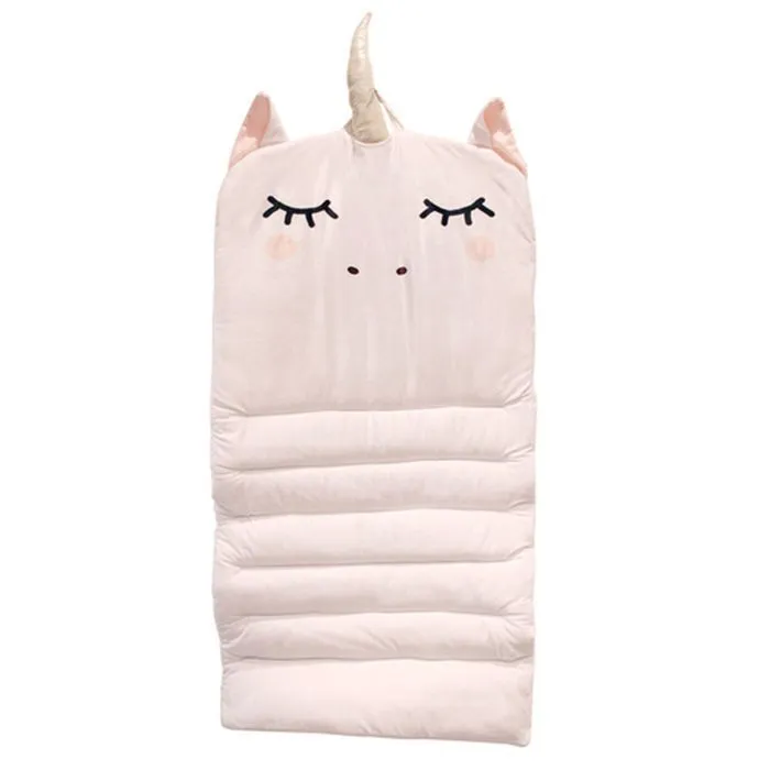 Tapis de sieste pour enfant - JARDINDECO - Licorne - Polyester - Rembourré - Facile à transporter-0