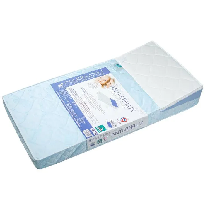 Matelas bébé Anti-Reflux avec Plan Incliné amovible Made in France Bleu 60x120-2