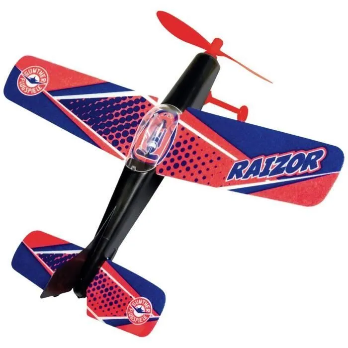 Planeur Raizor - Günther Flugspiele 1662 - Mixte - Blanc - Adulte - 8 ans - Caoutchouc-0