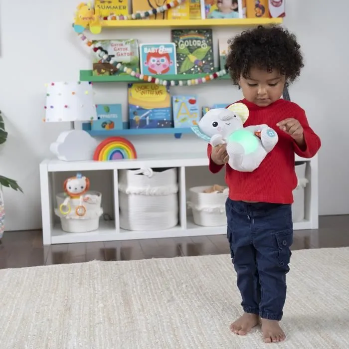 BRIGHT STARTS Jouet peluche éléphant Hug-a-Bye Baby, sons et lumières-4