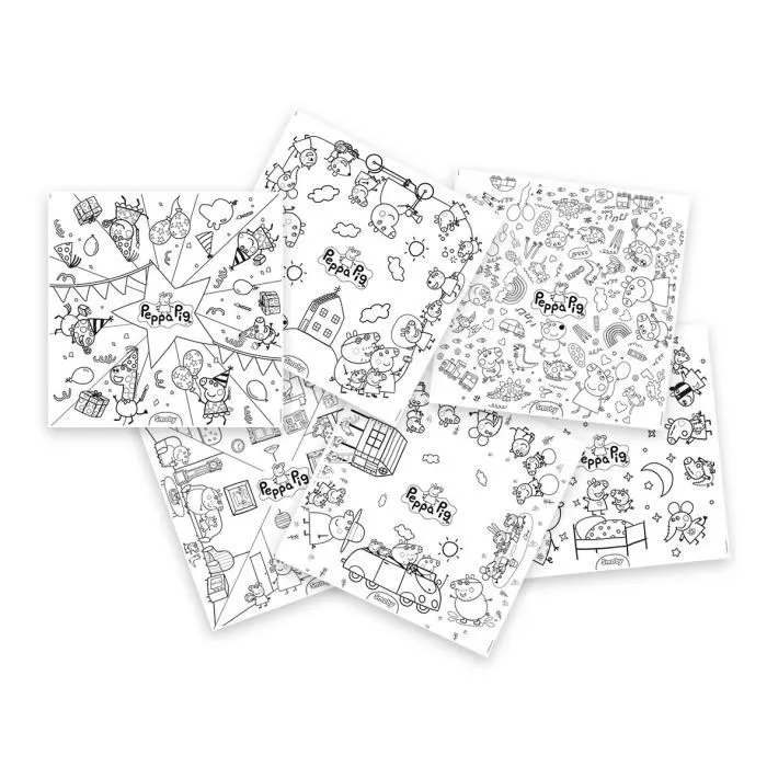 Smoby - Recharge Coloriages pour la Kid table créative - 10 feuilles de coloriages Peppa Pig-2
