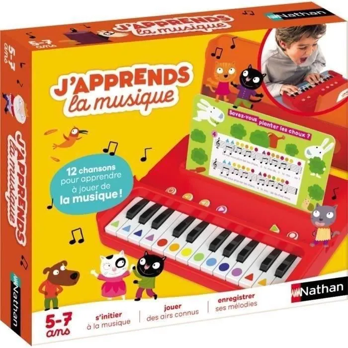 J'APPRENDS LA MUSIQUE 2024 - Jeu musical - NATHAN - Initiez-vous à la musique sans solfège !-0