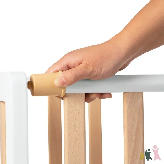 Lit bébé - Geuther - 1123 6 WENA OM - Blanc/Naturel - 99x52x87.3 cm - 1 place-3