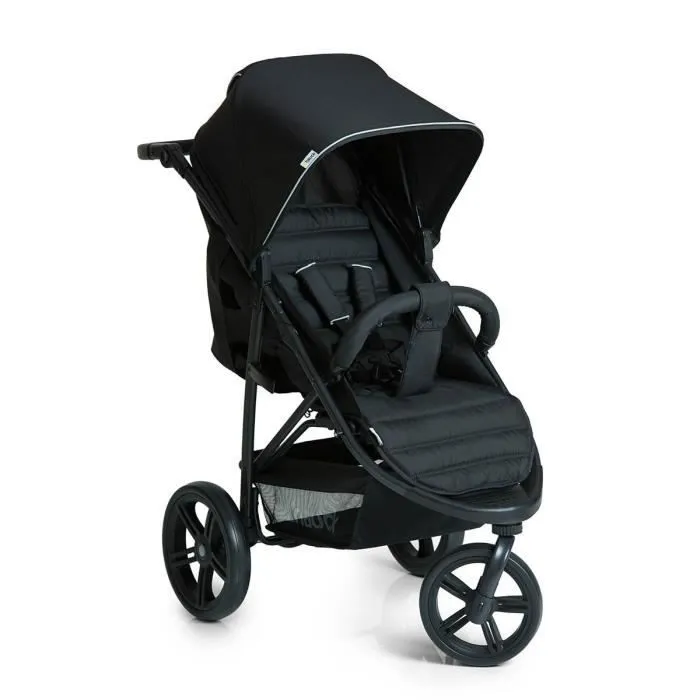 Poussette simple - HAUCK - Rapid 3 - Noir - 3 roues - Avec habillage pluie-1