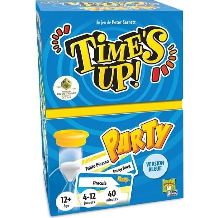 Asmodée - Repos Production - Time's Up! : Party - Version Bleue - Jeu de société - À partir de 12 ans - 4 à 12 joueurs - 40 minutes-0
