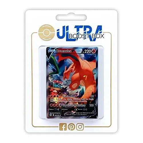 Cartes Pokemon - MY-BOOSTER - DRACAUFEU V 154-172 FULL ART ALTERNATIVE - ULTRABOOST X EPEE ET BOUCLI-0