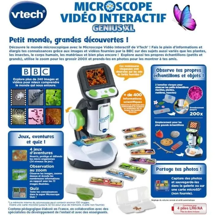 Microscope Vidéo Interactif VTECH - Genius XL-6