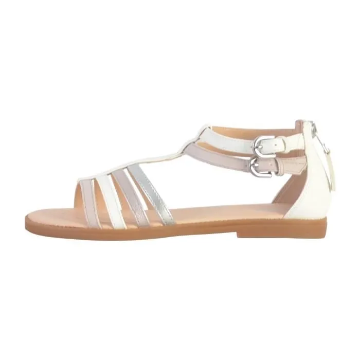 Sandales Enfant - GEOX - Karly - Blanc - Fermeture Zip - Confort Exceptionnel-0