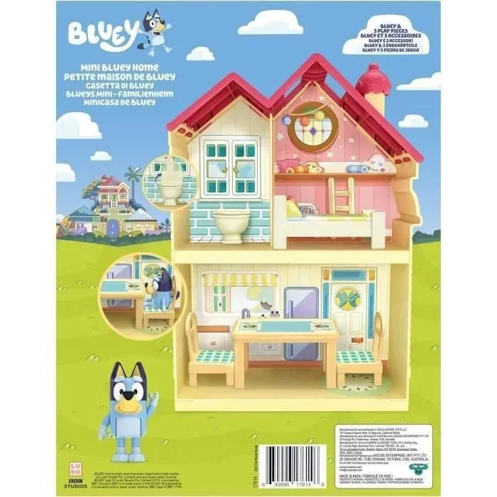 Bluey, La Mini Maison de Bluey, Figurin et maison, Univers miniature, Moose Toys-6
