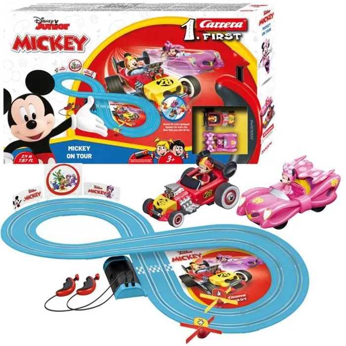 PISTE DE COURSE PREMIÈRE CARRERA 63046 MICKEY MOUSE EN TOURNÉE 2,4 M-0