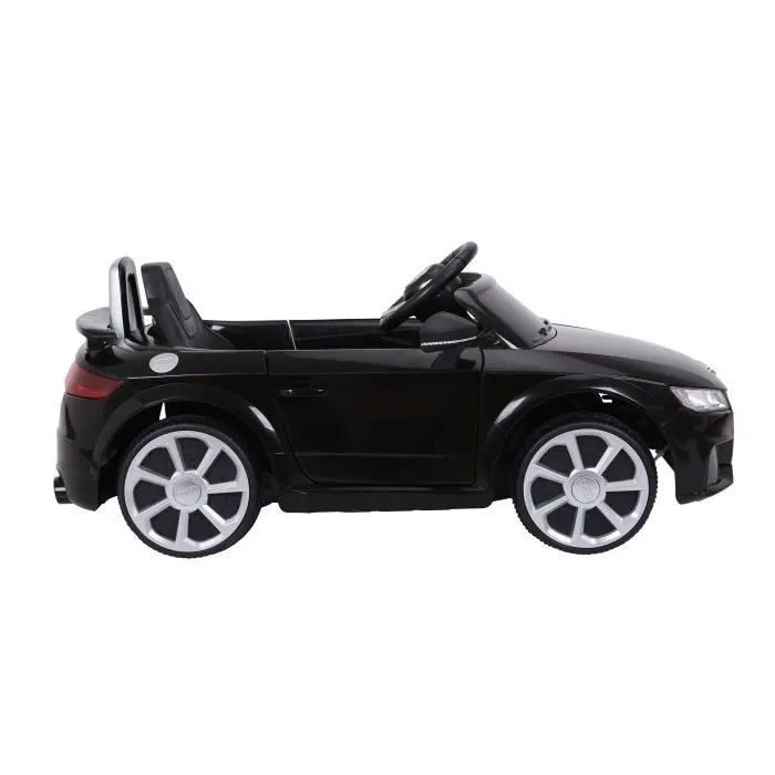 Audi TT RS Voiture Electrique (2 x 25W) pour Enfant Noir, 103 x 62 x 44 cm - Marche avant et arrière, Phares fonctionnels, Musique,-1