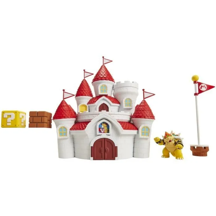 Playset Château Royaume du Champignon - JAKKS PACIFIC - Super Mario - Rouge - Enfant-2