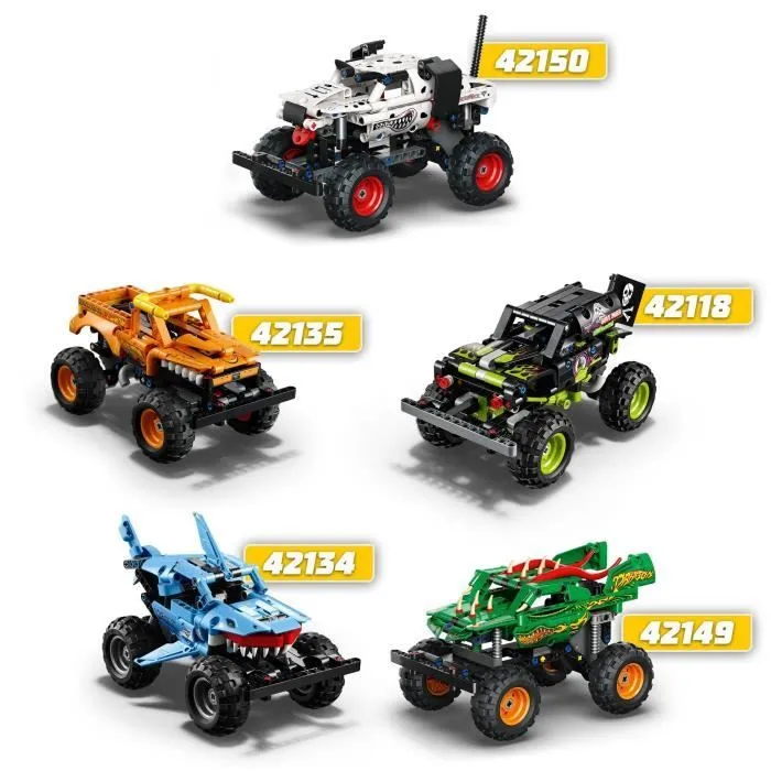 LEGO® Technic 42149 Monster Jam Dragon, 2-en-1, Monster Truck Jouet, Voiture de Course-4