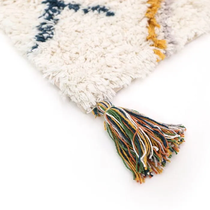 Tapis - NATTIOT - Trishna - Motifs berbères naturel / jaune - 110x160 cm - Intérieur-2