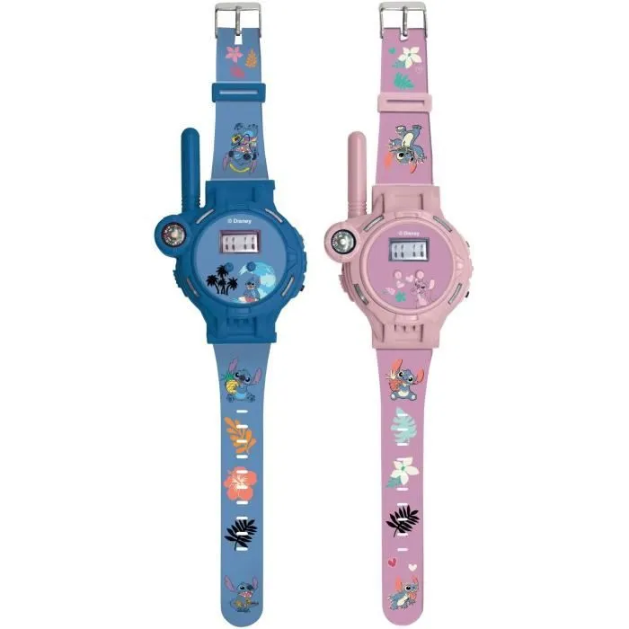 Montre digitale Stitch avec fonction talkie-walkie portée jusqu'à 200 m-0