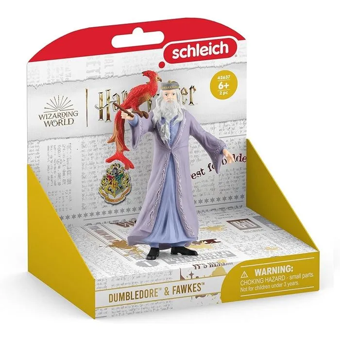 Figurine Dumbledore et Fumseck, Harry Potter, pour enfants dès 6 ans, Schleich 42637 Harry Potter, Univers WIZARDING WORLD-2