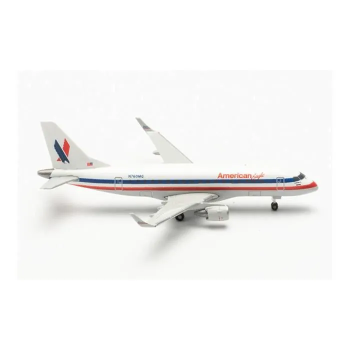 Miniatures montées - Embraer E170 HERITAGE LIVERY AMERICAN EAGLE (ENVOY AIR) 1/500 Herpa-0