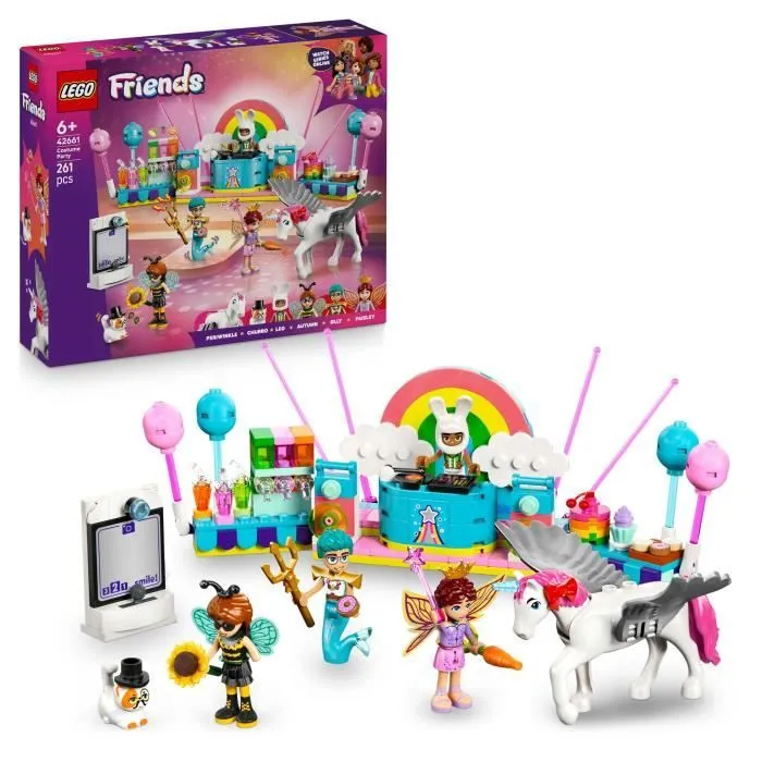 LEGO Friends 42661 Soirée Déguisée avec une Licorne et une Fée - Jeu pour Fille dès 6 Ans-0