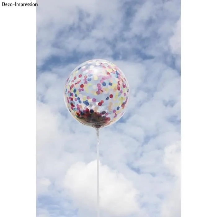 Ballon Bubble transparent 40 ± 4cm ø - RAYHER - lot de 3 - pour adultes-0