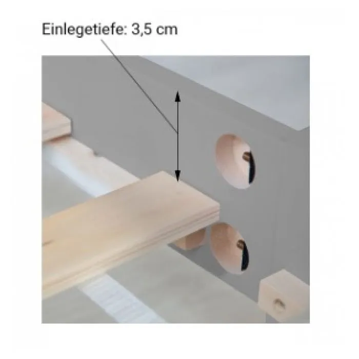 Lit simple en bois lit futon-2