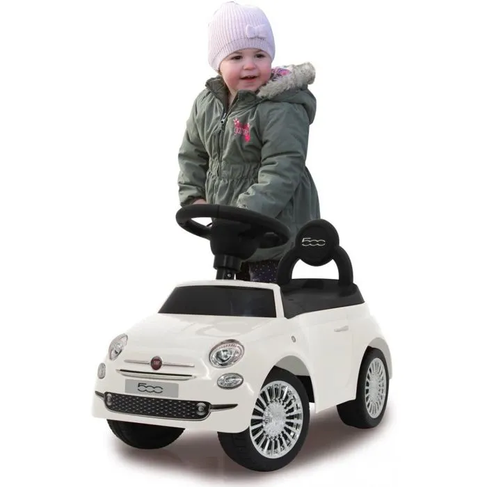 Voiture miniature FIAT - JAMARA - Blanc - Coffre sous le siège - Siège rabattable - Sons divers-3
