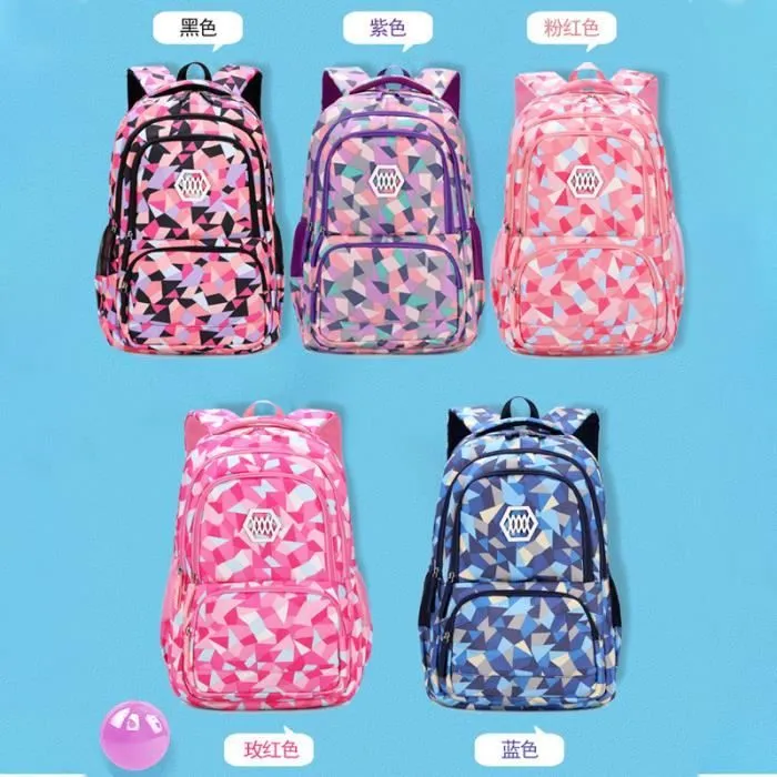 Sac à Dos+Sac Crayon+Petit sac à bandoulière lycée collège Scolaire Sacs école Ado enfant Garçons Filles backpack-741-2