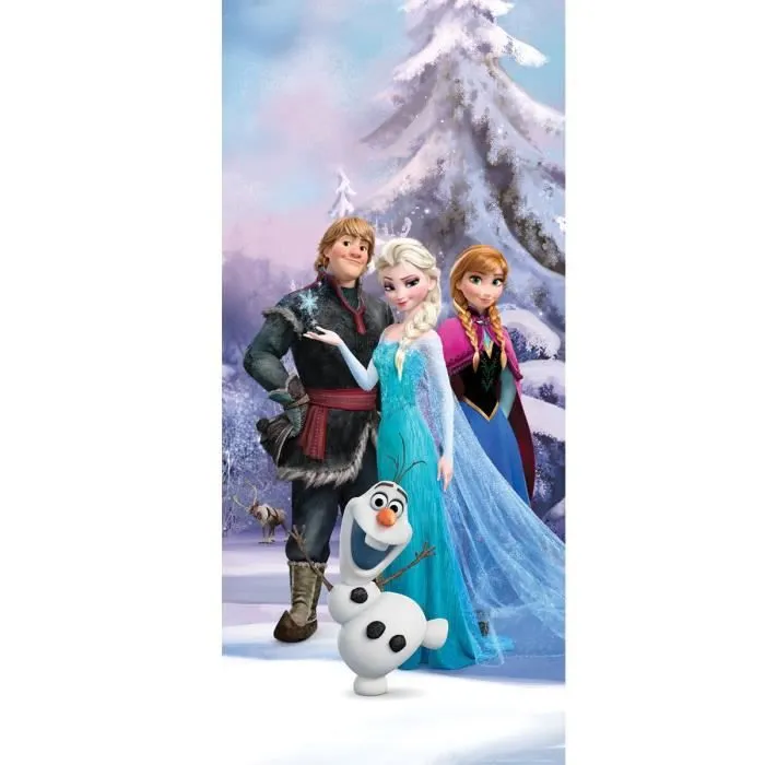 Poster géant La Reine des Neiges Disney Collection : Qualité numérique Collection 100% licence Disney Frozen : Anna - Elsa - Sven --1