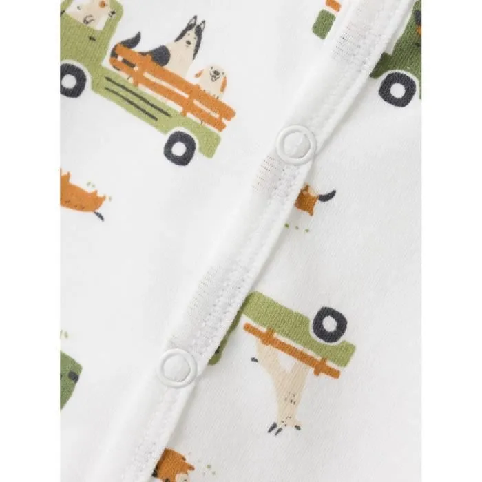 Grenouillère bébé garçon Name it W/F Dog Dog - bright white - 6 mois-2