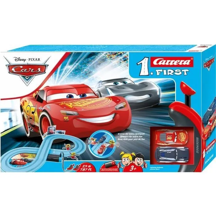 Carrera first Disney Cars 3 circuit 2,4 mètres-0