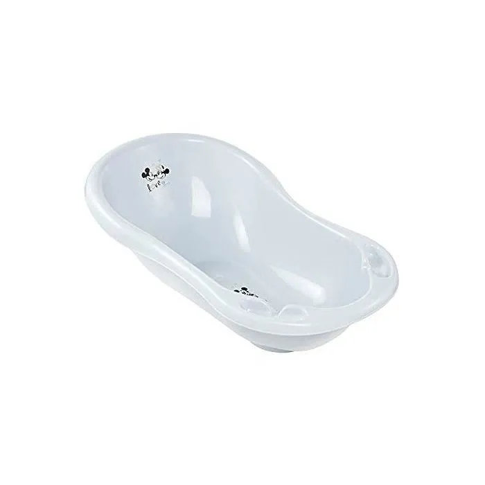 Baignoire bébé Disney Mickey ergonomique et sécurisant - Mill'o bébé - 0-6 mois - Gris-0