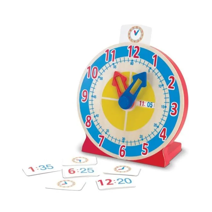 Jeu de société éducatif - MELISSA & DOUG - Horloge « Tourne Et Dis L’Heure » - Multicolore - A partir de 4 ans-0