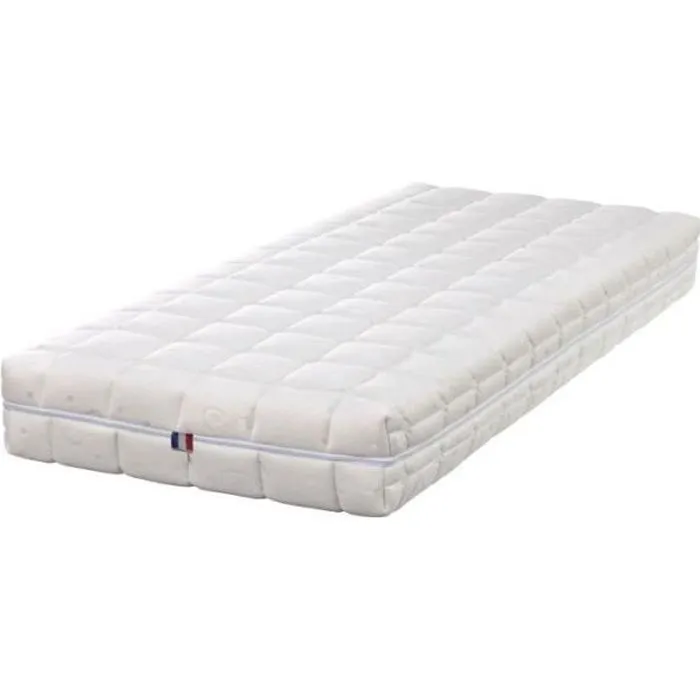 Natural Latex Matelas Ferme Latex Naturel 80 Kg/m3 - DEHOUSSABLE - 21 cm - Compatible literies électriques (90x190)-0