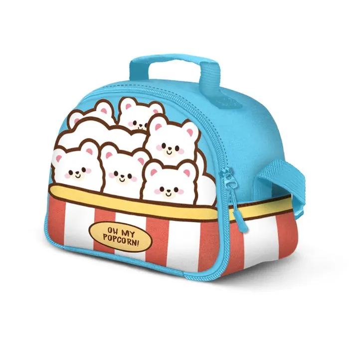 Porte-goûter Thermal Lunch Bag - Oh My Pop! Popcorn - Bleu- Taille Unique-0