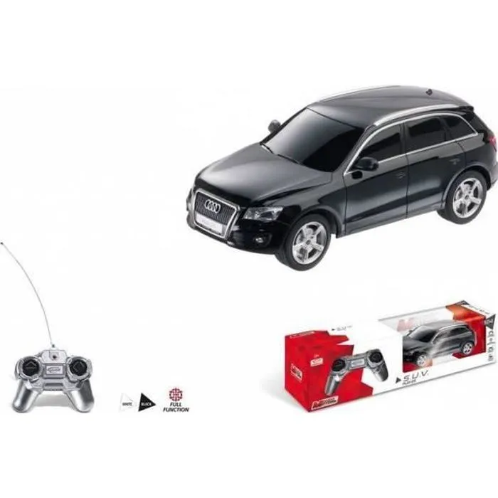 Voiture radiocommandée 1/24 ème - Audi - HOMEROKK - Modèle assorti - Noir - Enfant-0