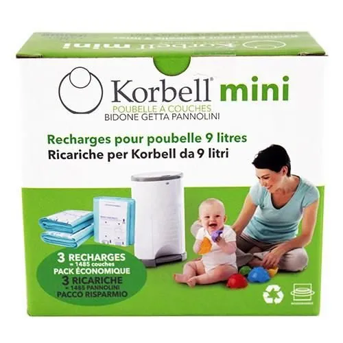 KORBELL Mini Pack de 3 recharges 9L-0