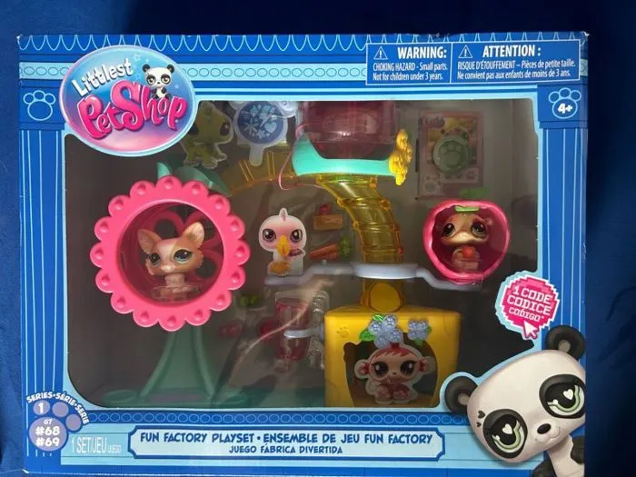 Animal virtuel Hasbro - 626093 - Littlest Pet Shop Ensemble de figurines Fun Factory 2 figurines-0