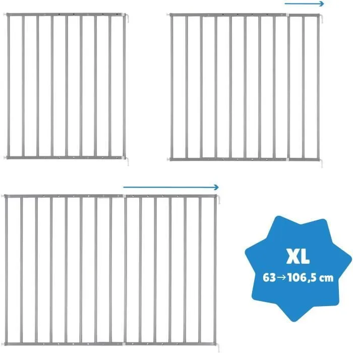 Badabulle Barrière de Sécurité Safe & Protect XL (60-107 cm)-2