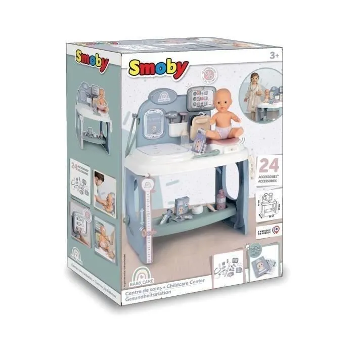 Jouet - Smoby - Baby Care - Centre de Soins - Mixte - 3 ans - Blanc-1