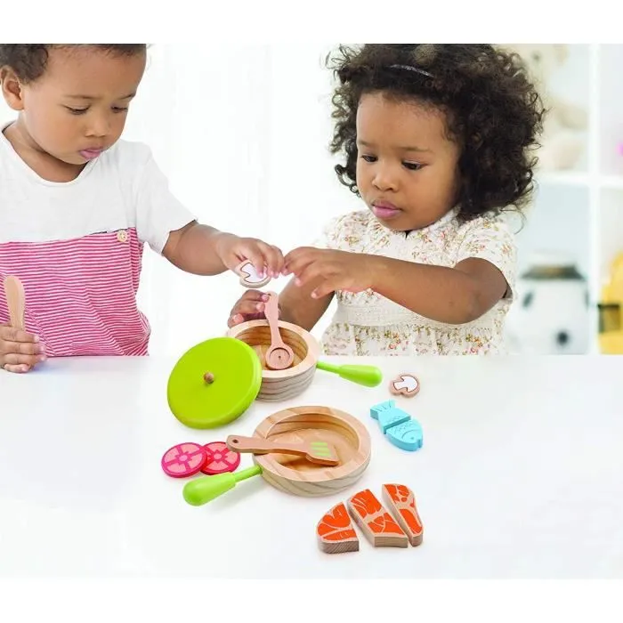 Everearth - Kit De Casseroles/Poêles Pour Cuisiner - Multicolore - EE33718-1