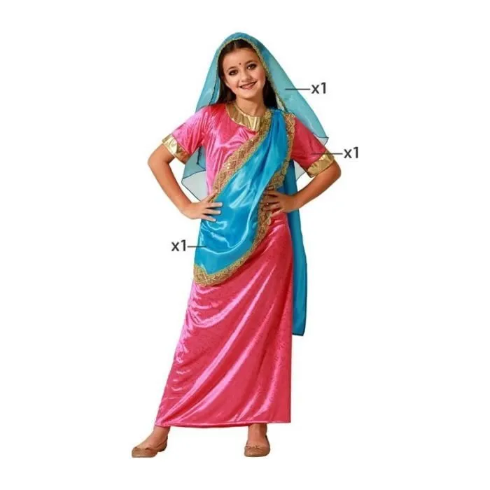 Déguisement Fille Princesse Hindou-0