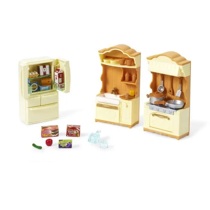 Figurines miniatures - SYLVANIAN FAMILIES - 5341 - La cuisine aménagée-1