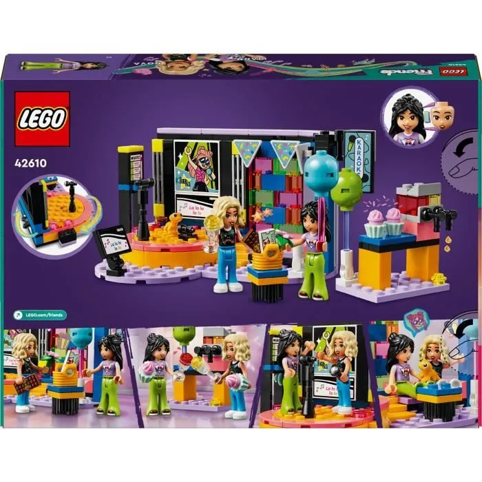 LEGO® 42610 Friends Le Karaoké, Jouet Musical avec Poupées et Figurines Liann et Nova et un Gecko-5