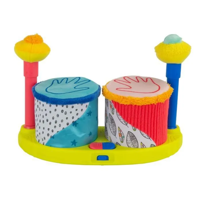 Batterie en tissu pour bébé TOMY - Ma première Batterie - 3 modes de jeu - Dès 12 mois-0