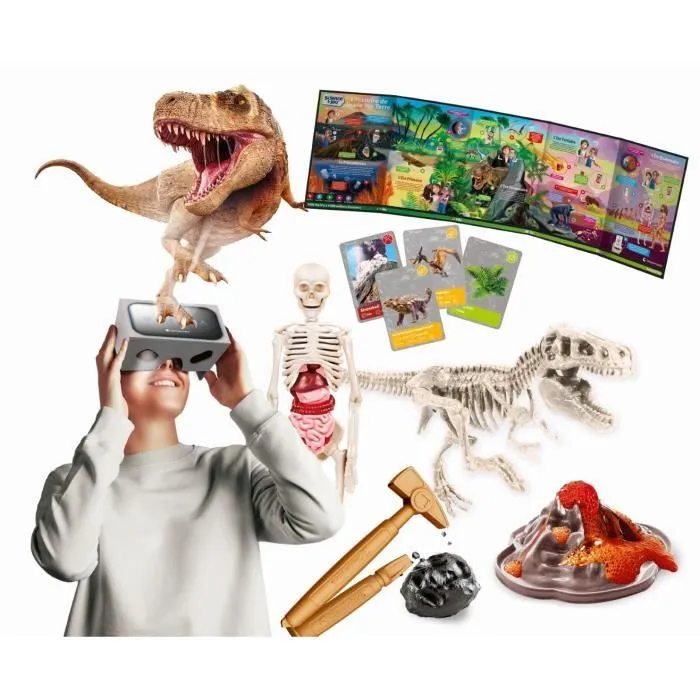 Clementoni - Sciences et jeu - L'histoire de la vie sur Terre - Réalité Virtuelle - Plus de 50 expériences - Fabriqué en Italie-2